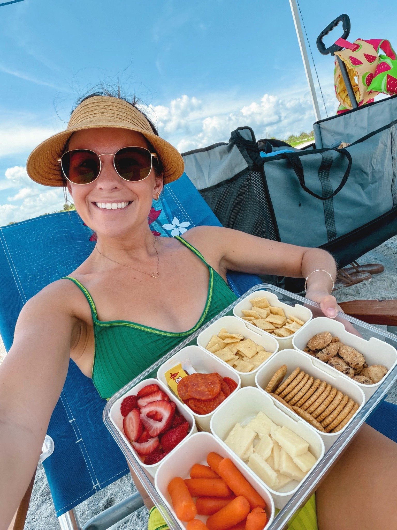 snack tray is always a favorite for the beach! Also linked my swimsuit and accessories! 

Xs in both my bikini top and bottoms.

#LTKSwim #LTKPetite #LTKgrwm