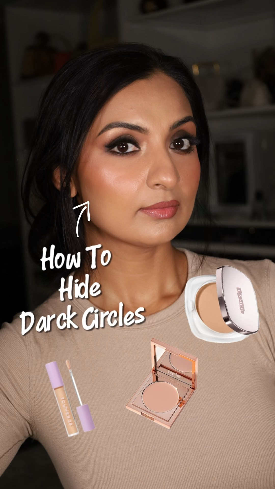 Hide dark circles with makeup products.

*For press powder you can choose any that you like, i will list few of my favorites 

#darkcircles #makeupartist #learnmakeup #protip 