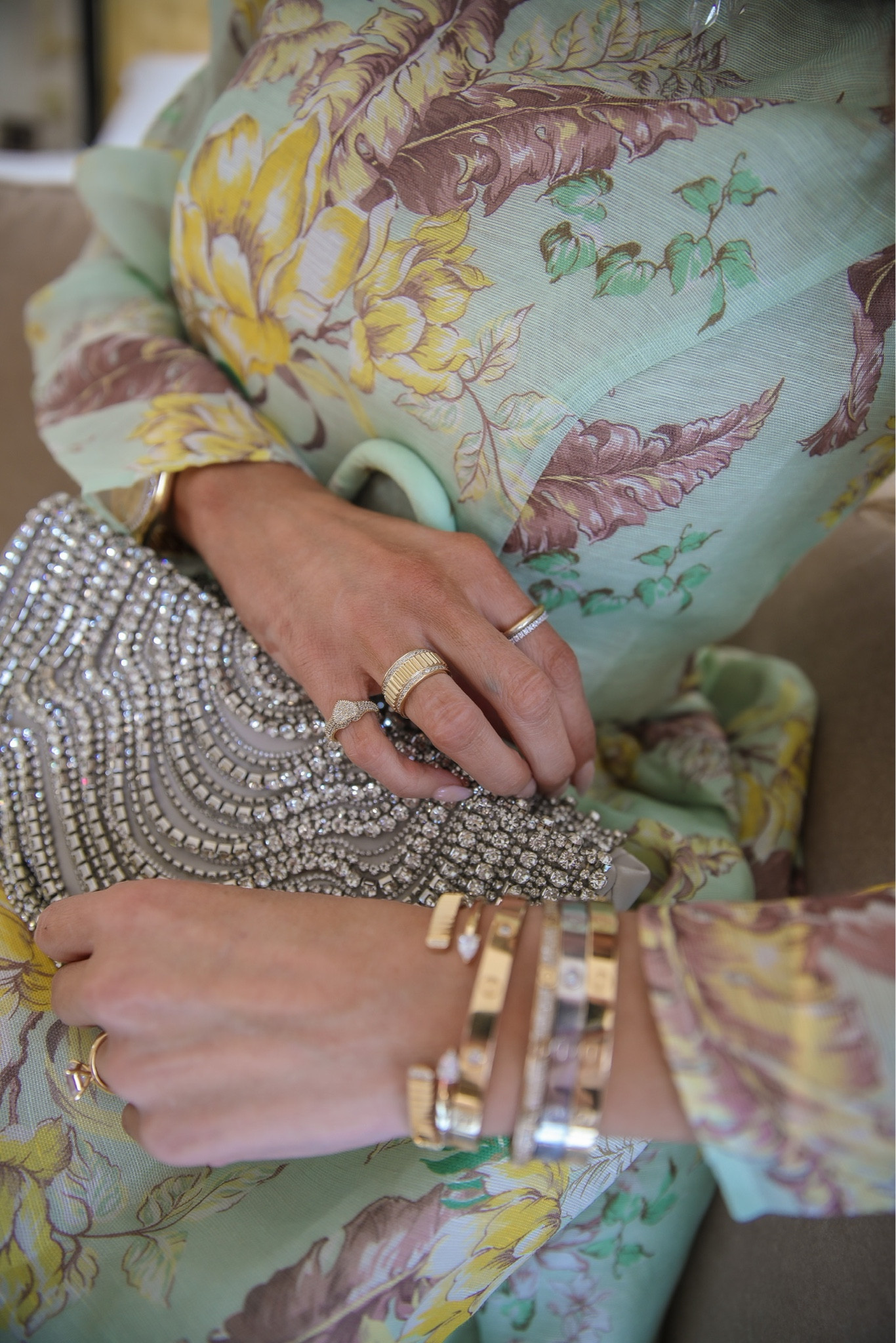 Gifts For Her, Gift Guide, Gold Jewelry, Victoria Emerson, Emily Ann Gemma, Moissanite Ring, Gold Earrings, Gold Ring, Ring, Bracelet, Earrings, 18k Gold Jewelry