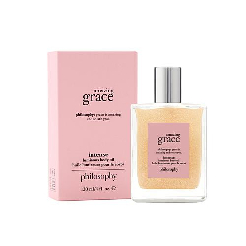 Philosophy philosophy 4oz. fragrance luminous body oil - Amazing Grace Intense | HSN