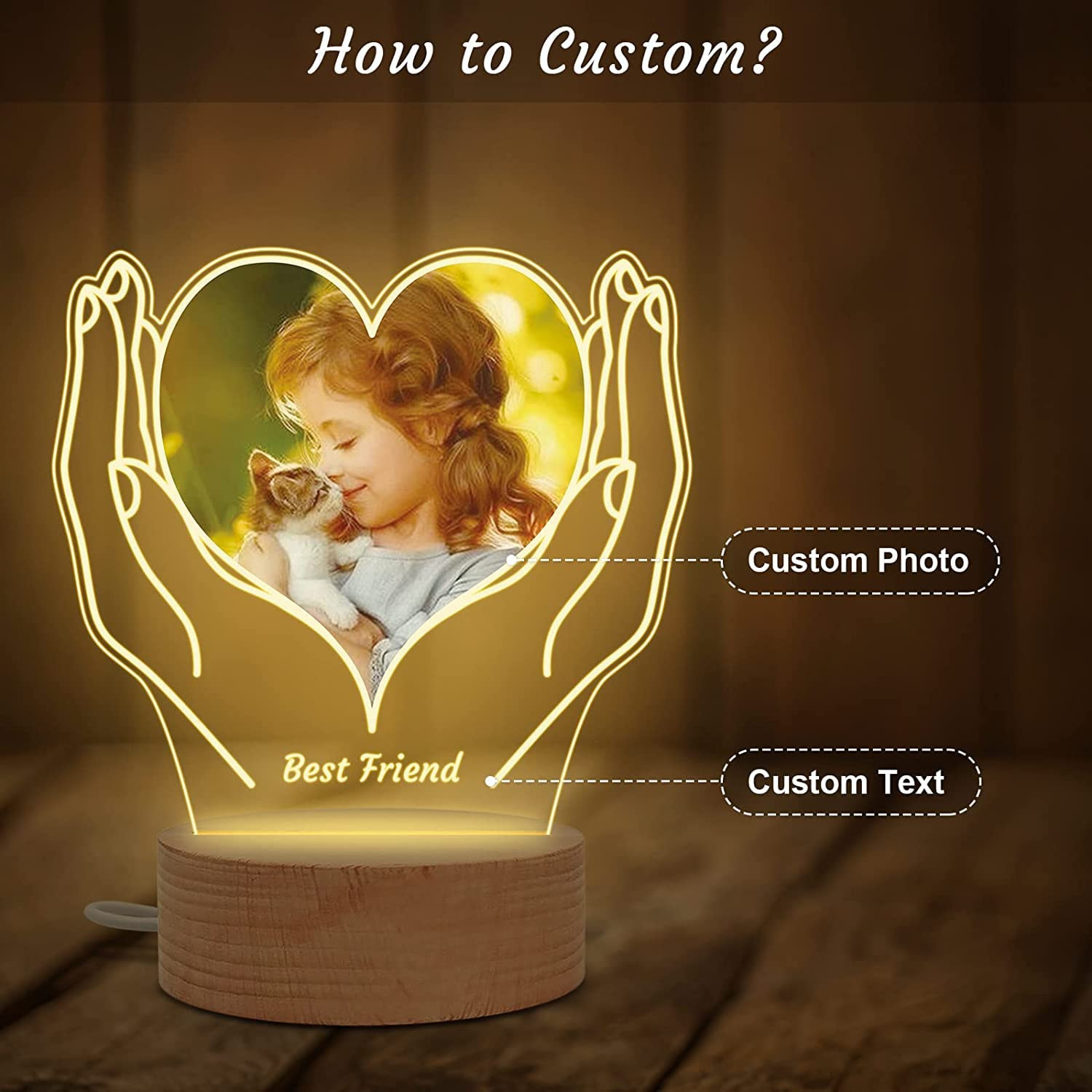 Bemaystar Personalized Mothers Day Gifts for Mom - Custom Picture Frames with Photos, Customized ... | Amazon (US)