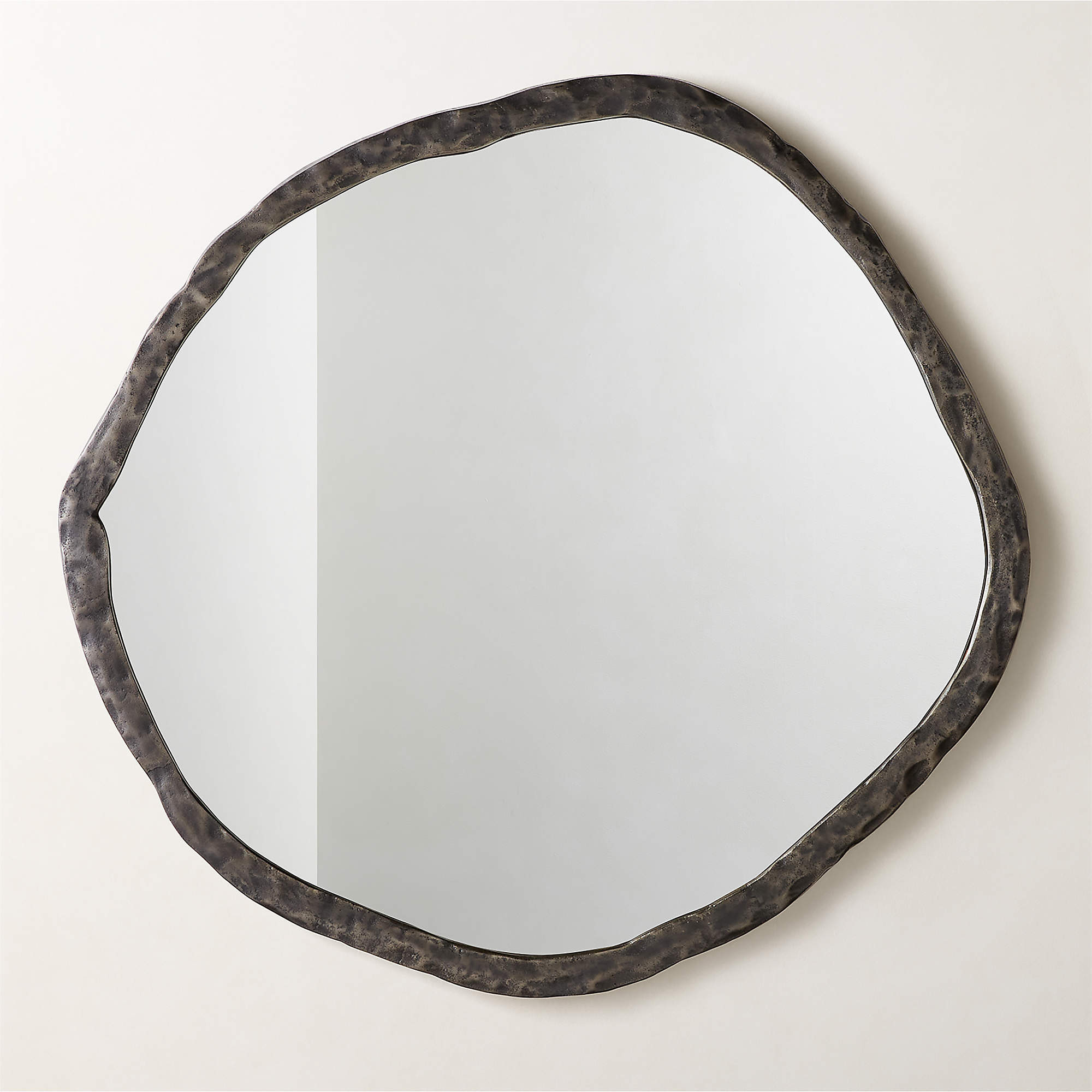 Abel Black Round Wall Mirror 48" + Reviews | CB2 | CB2