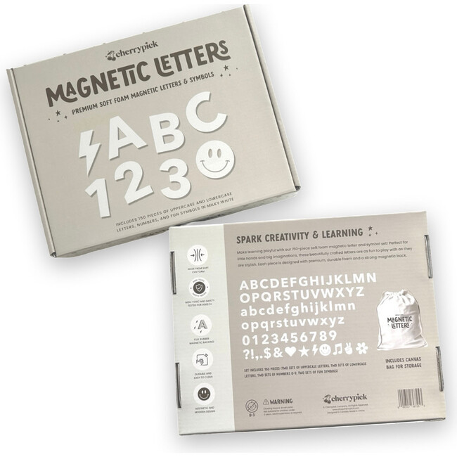 Magnetic Letters, White | Maisonette