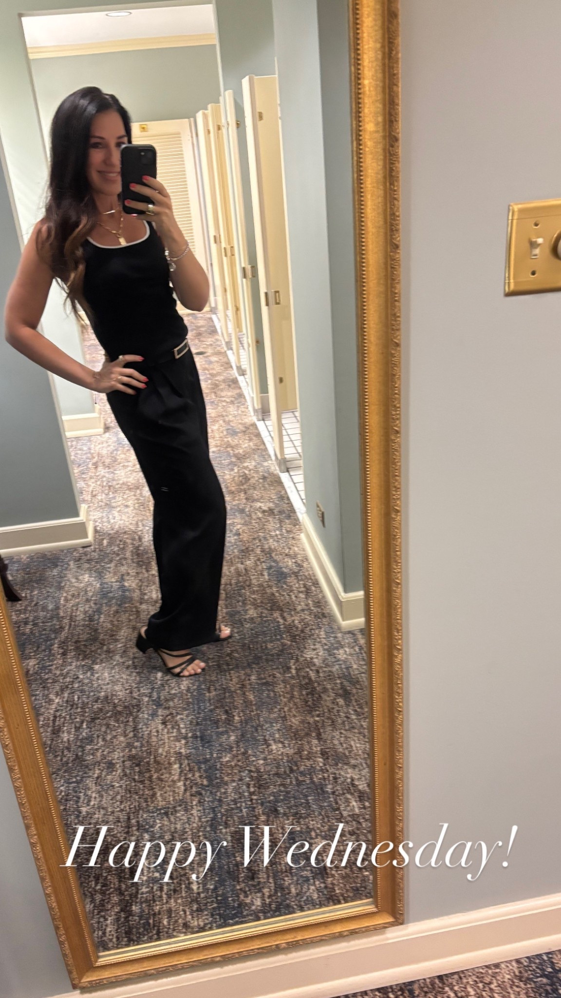 Chic outfit from Amazon! 
Trousers fit TTS, I’m 5’3” for reference 
The sweater tank forts TTS
Strappy sandals fit TTS 

#LTKStyleTip #LTKWorkwear #LTKOver40