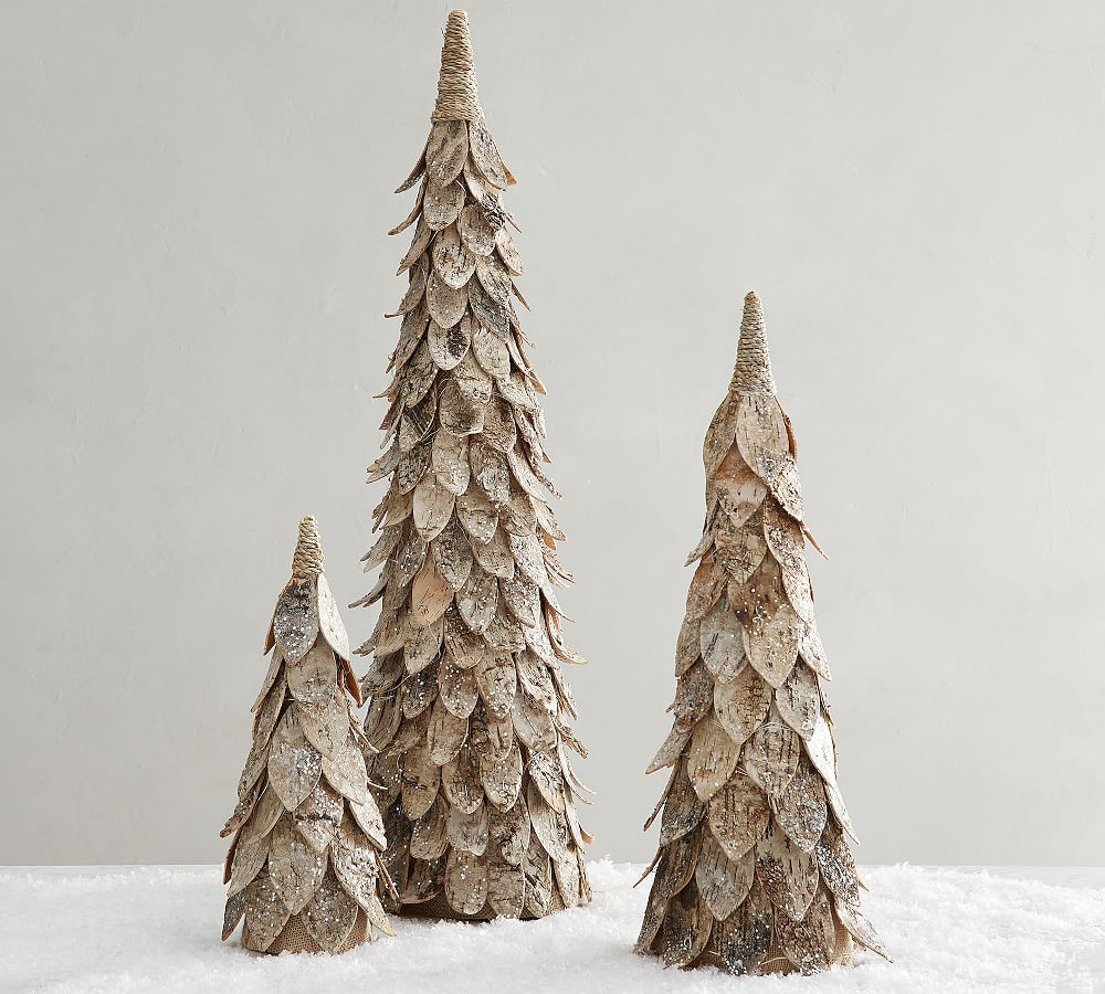Lit Birch Trees | Pottery Barn (US)