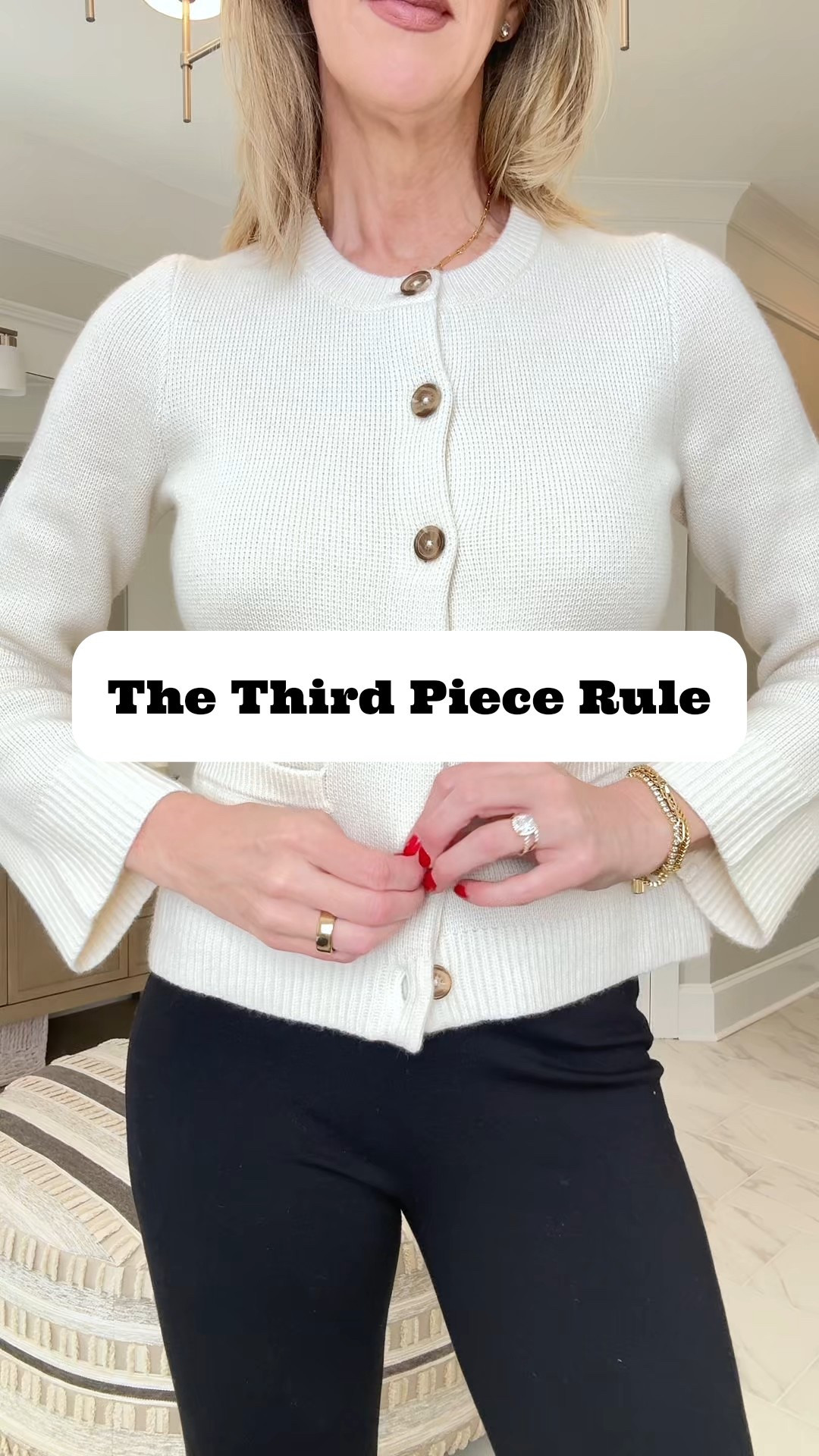 I love the Third Piece Rule.  Add one element to your outfit that creates contrast, texture, or a touch of personality. 

This 100% silk scarf takes an otherwise simple outfit and just adds a slightly elevated touch.  

Wearing size small in cardigan.  



#LTKOver40 #LTKSeasonal #LTKootd