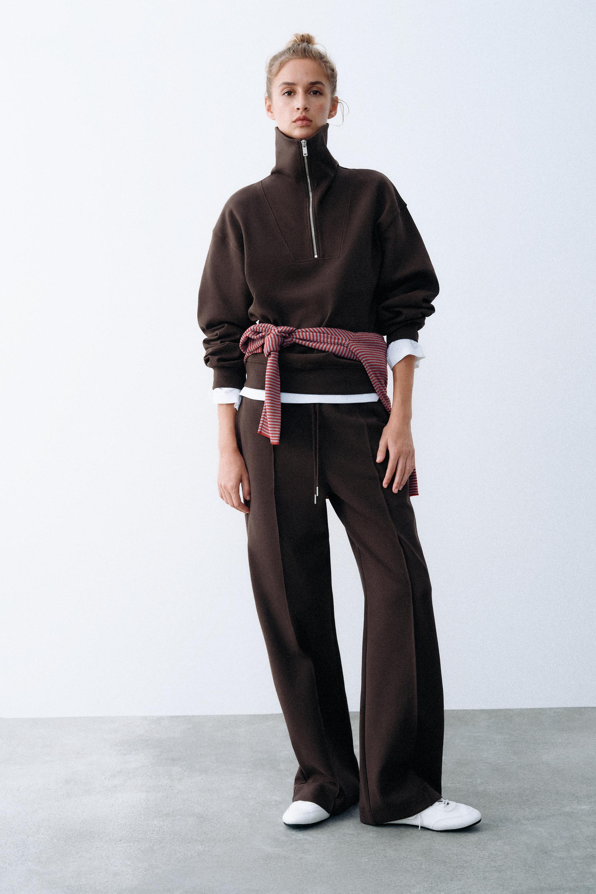 INTERLOCK ZIP-UP SWEATSHIRT | Zara DE