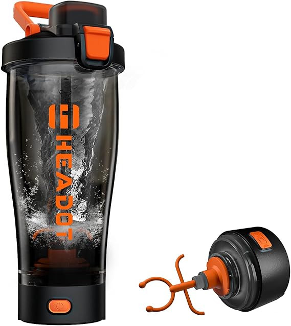 HeaDot Electric Protein Shaker Bottle, Blender Bottles for Protein Mixes, 24 Oz Echargeable Type-... | Amazon (US)