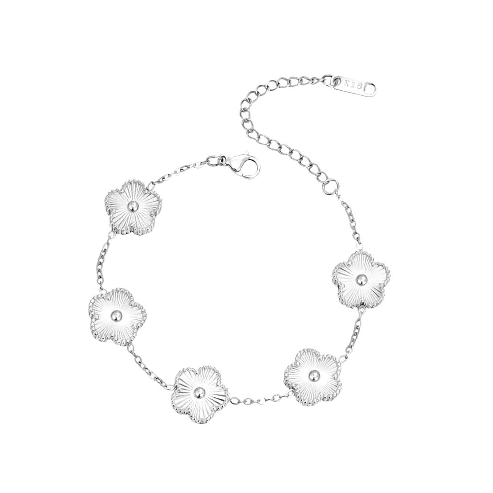 18K Gold-Plated Four Leaf Clover Bracelet for Women,Adjustable lucky Bracelet Set Jewelry Gift-Hy... | Amazon (US)