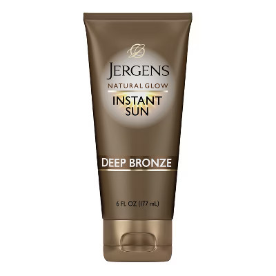 Jergens Glow Instant Sun Self Tanner - Deep Bronze - 6 fl oz: Paraben-Free, Whole Body Application, Scented | Target
