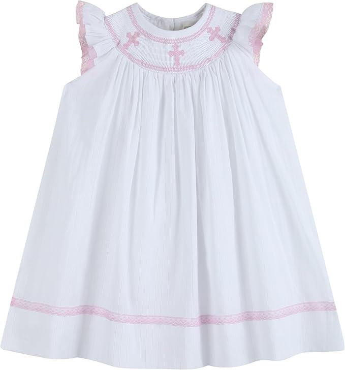 Lil cactus Baby and Girls Smocked Bishop Dress | Amazon (US)