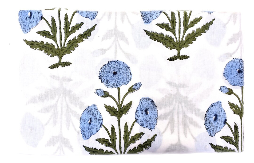 Sold By Yard Indian hand Block, Printed Cotton Fabric, traditional print Fabric, Hand Stamped, In... | Etsy (US)