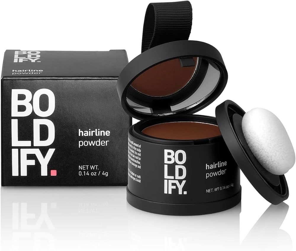 BOLDIFY Root Touch Up Powder (Medium Brown) - Hairline Powder Instantly Conceals Hair Loss, Stain... | Amazon (US)