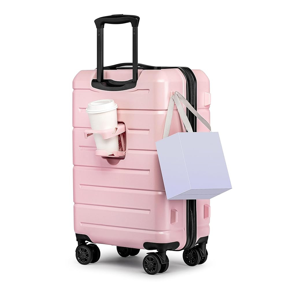 KYME Pink Hardside Carry On Luggage 22x14x9 Airline Approved with TSA Lock Hardshell Carry-On Sui... | Amazon (US)