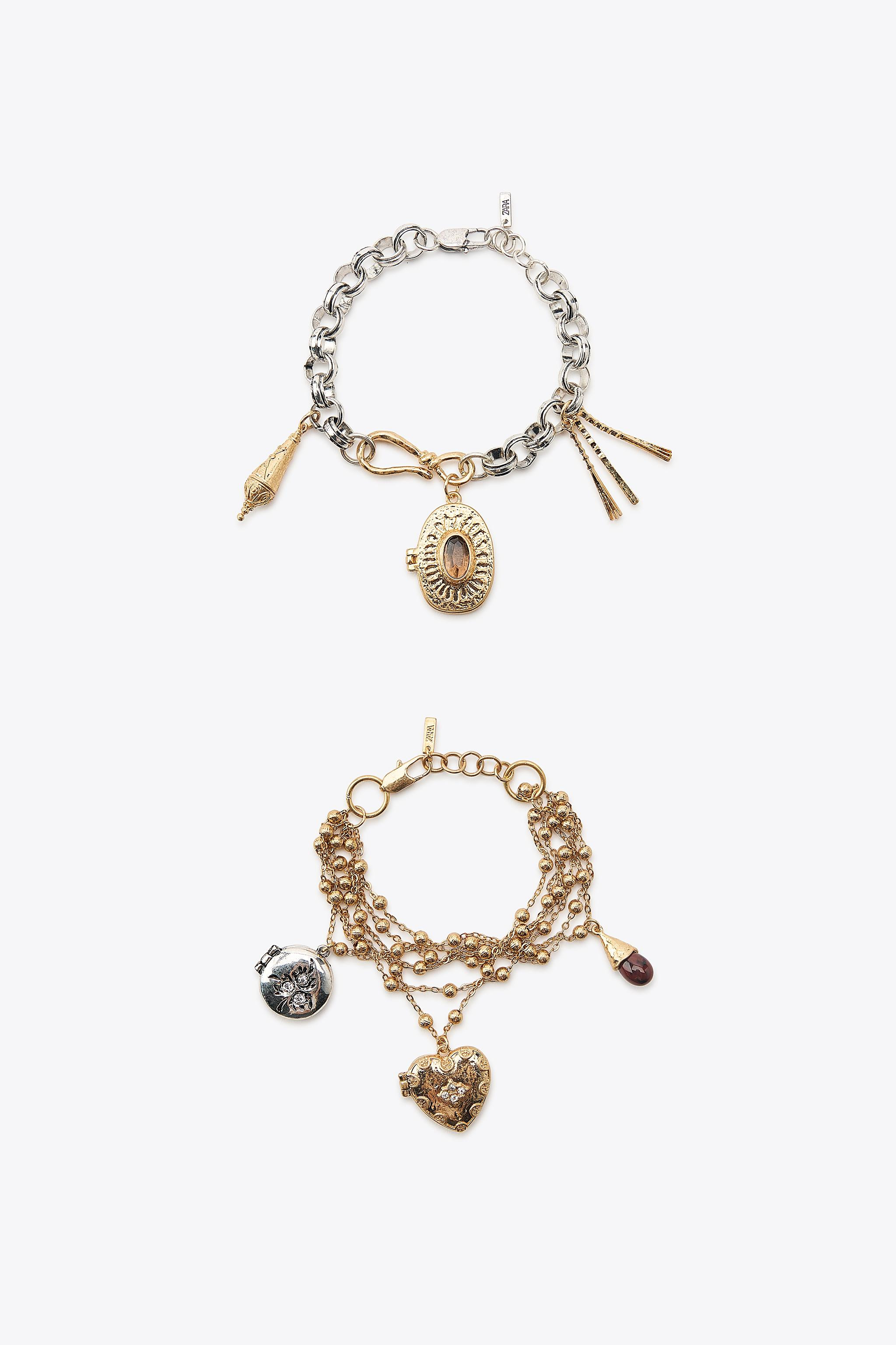 TWO-PACK OF CHARM BRACELETS WITH BOXES | Zara US
