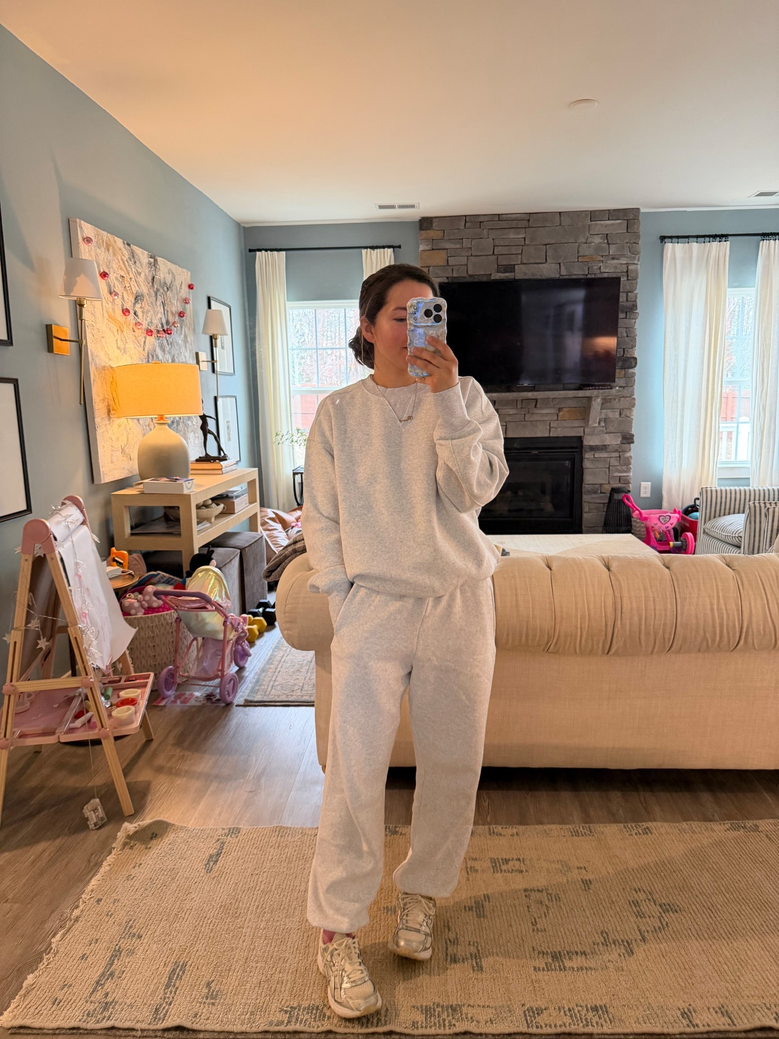 Easy outfit! Size small short in joggers, XS in shirt could’ve sized up!

Mom style
Casual 

#LTKootd #LTKmomlife #LTKgrwm