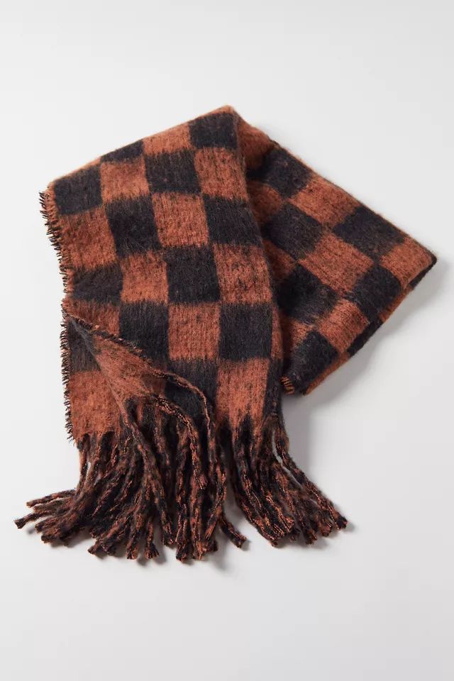 Checkered Scarf | Urban Outfitters (US and RoW)