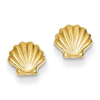 Versil 14 Karat Polished Shell Post Earrings | Bed Bath & Beyond