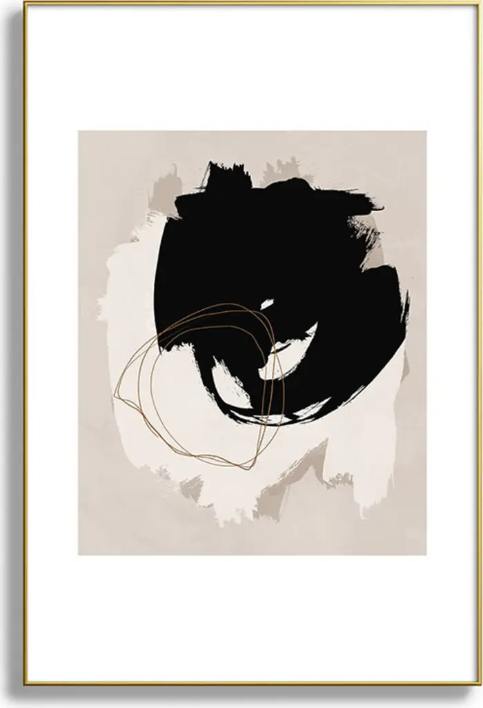 Deny Designs Abstract Brush Framed Art Print | Nordstrom | Nordstrom