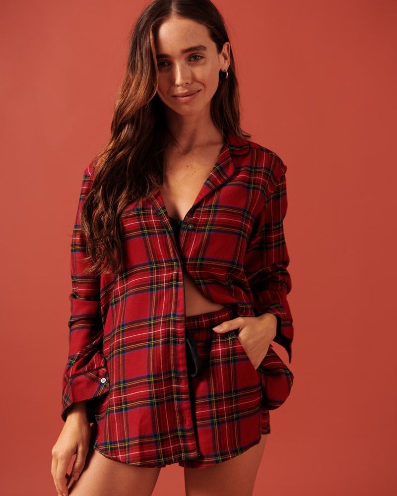 Shown In red plaid | Abercrombie & Fitch (US)