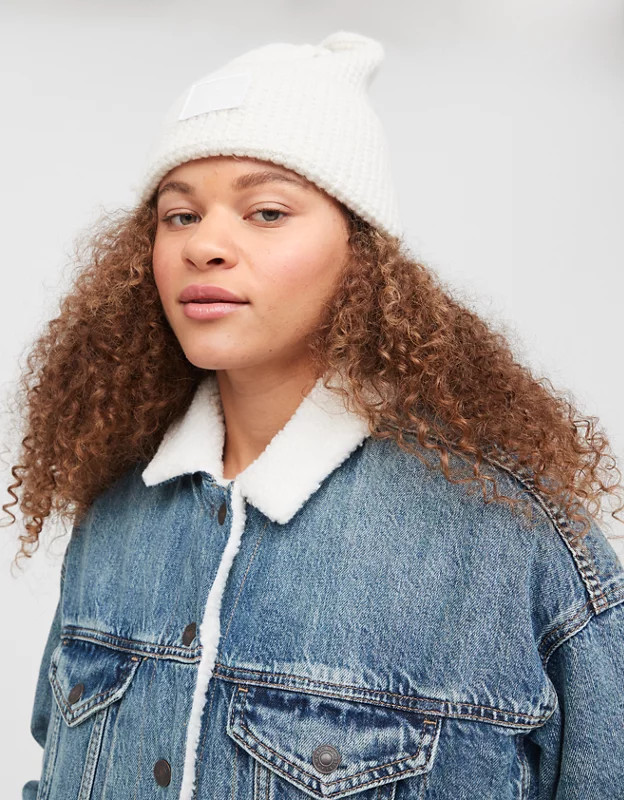 AE For OFFLINE By Aerie Denim Sherpa Lined Jacket | American Eagle Outfitters (US & CA)