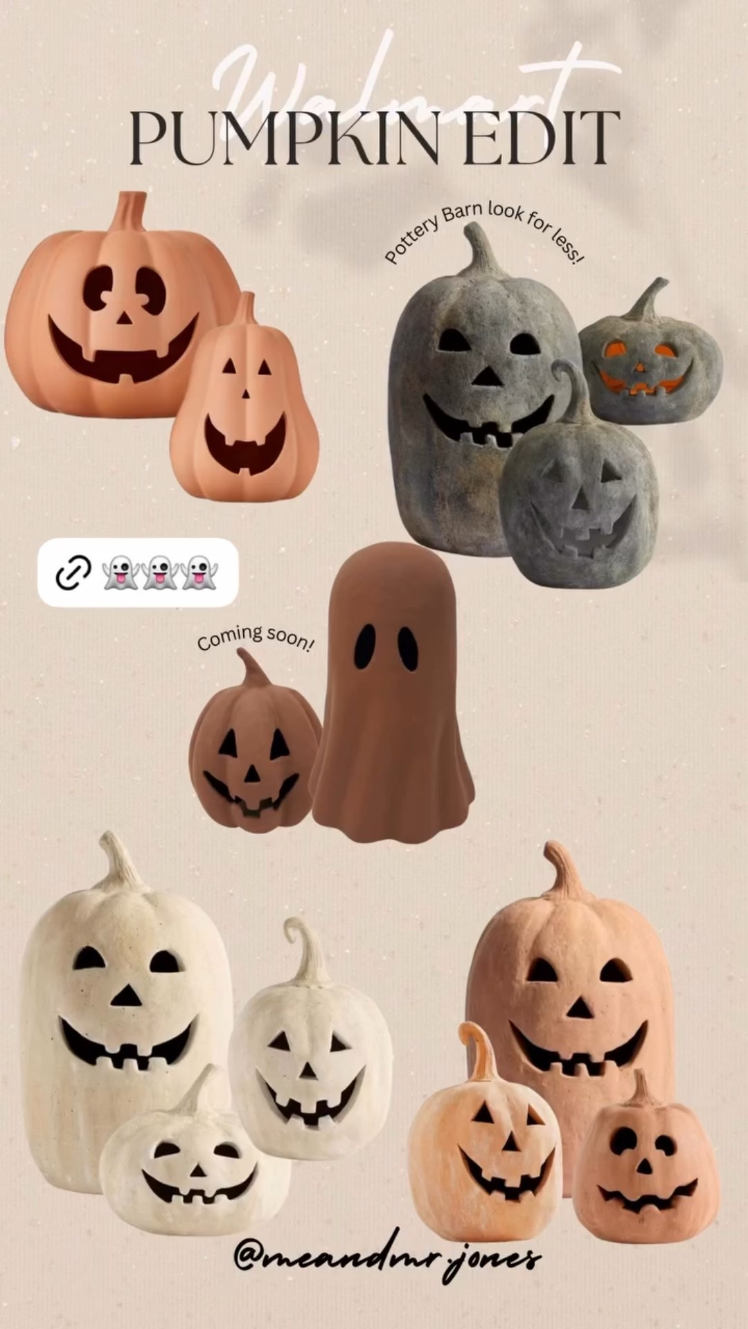 Pottery Barn look for less pumpkins! #meandmrjones 

#LTKHome #LTKFindsUnder100 #LTKFindsUnder50