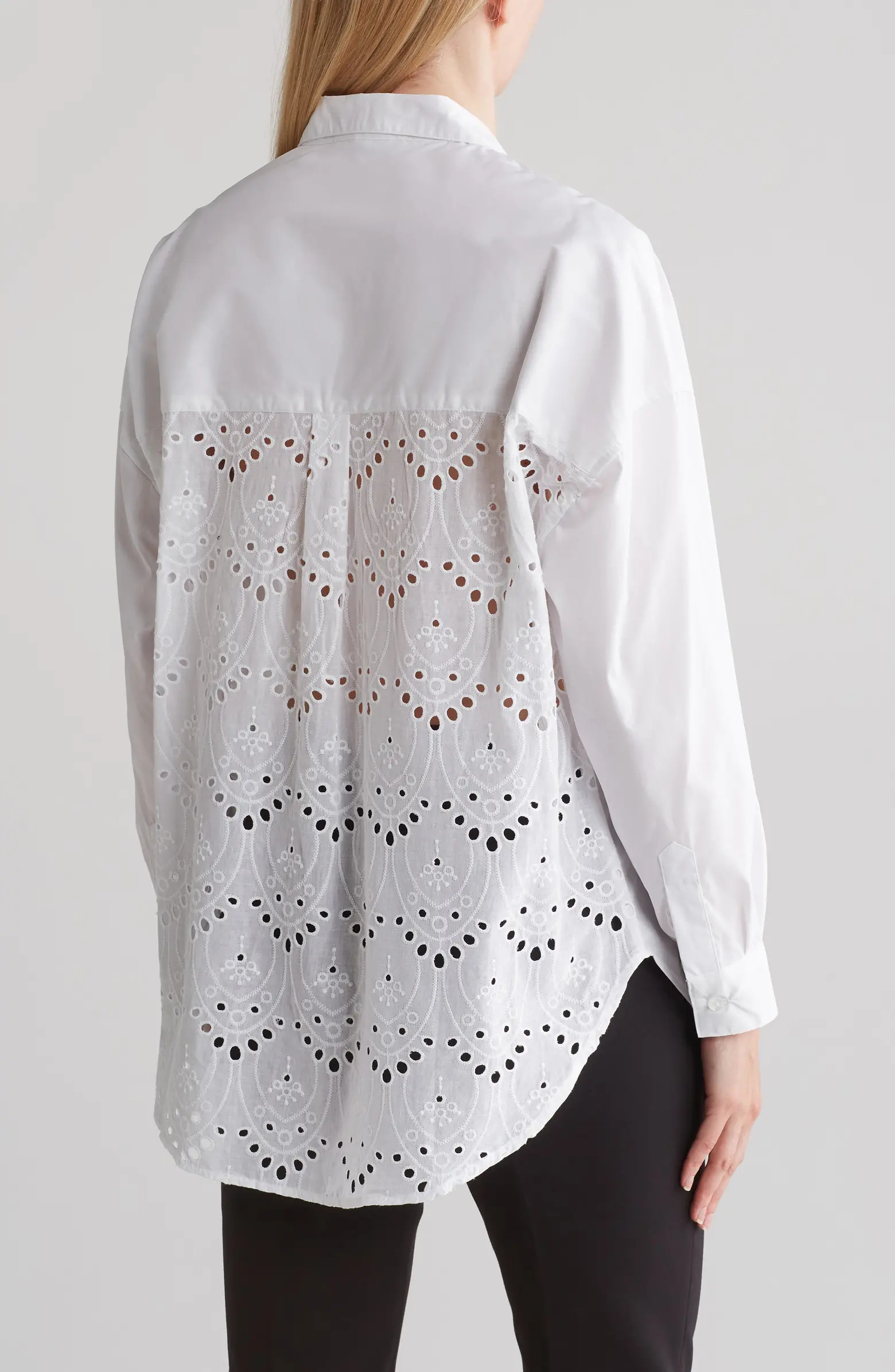Ellen Tracy Eyelet Embroidered Top | Nordstromrack | Nordstrom Rack