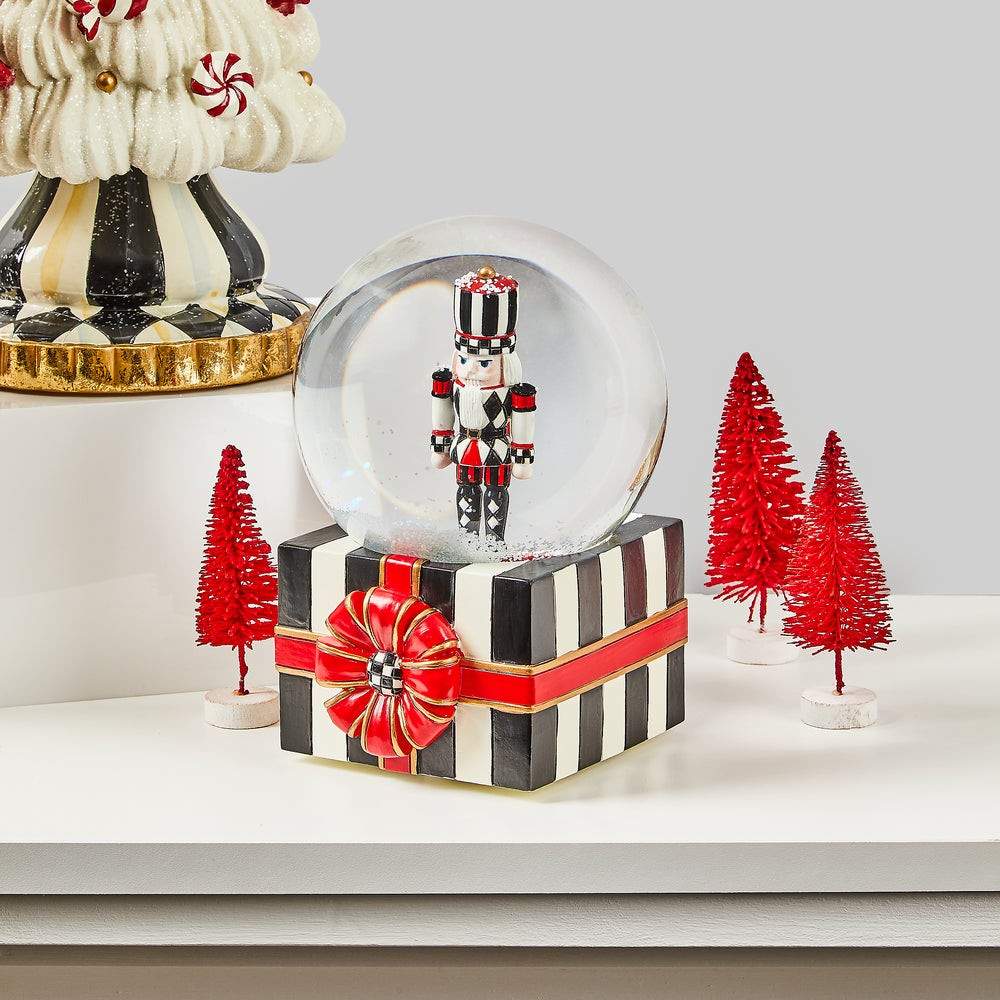 Nutcracker Gift Snow Globe | MacKenzie-Childs