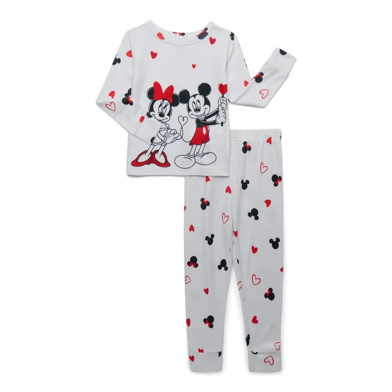 Character Toddler Unisex Valentine's Day Pajama Set, 2-Piece, Sizes 12M-5T | Walmart (US)