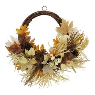 24" Mixed Pinecone Half Wreath by Ashland® | Michaels | Michaels Stores