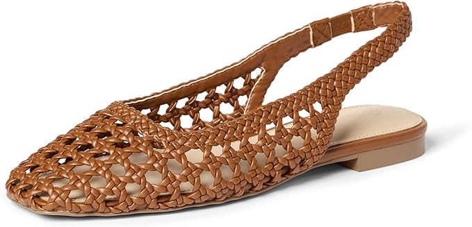 The Drop Women's Palma Woven Slingback Flat Sling Back Sandals | Amazon (US)