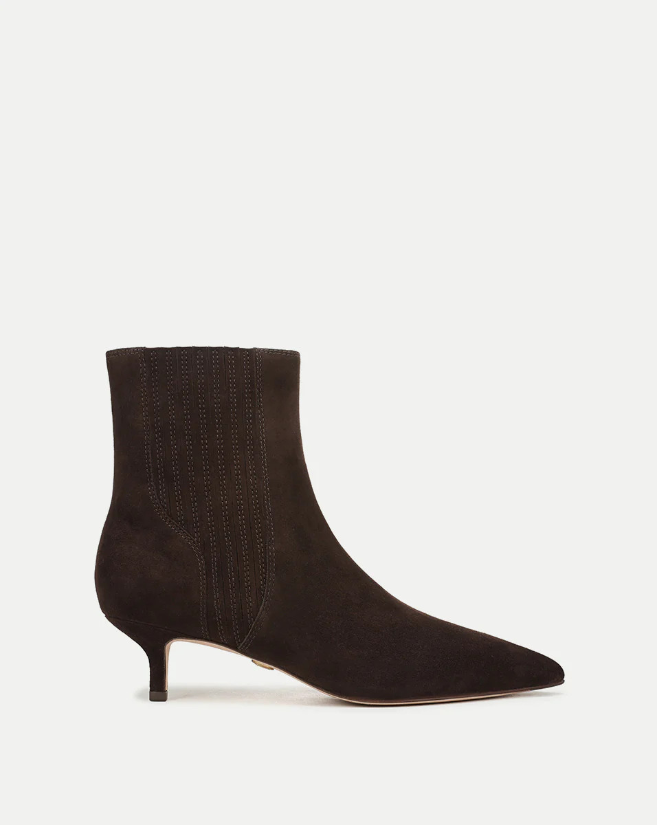 Lisa Kitten-Heel Ankle Boot | Veronica Beard