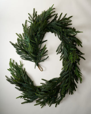 Real Touch Norfolk Pine Pre-Lit Garland - 72 | Magnolia