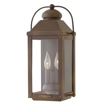 Hinkley Anchorage 2-Light 17.75-in Light Oi Bronze Outdoor Wall Light | Lowe's