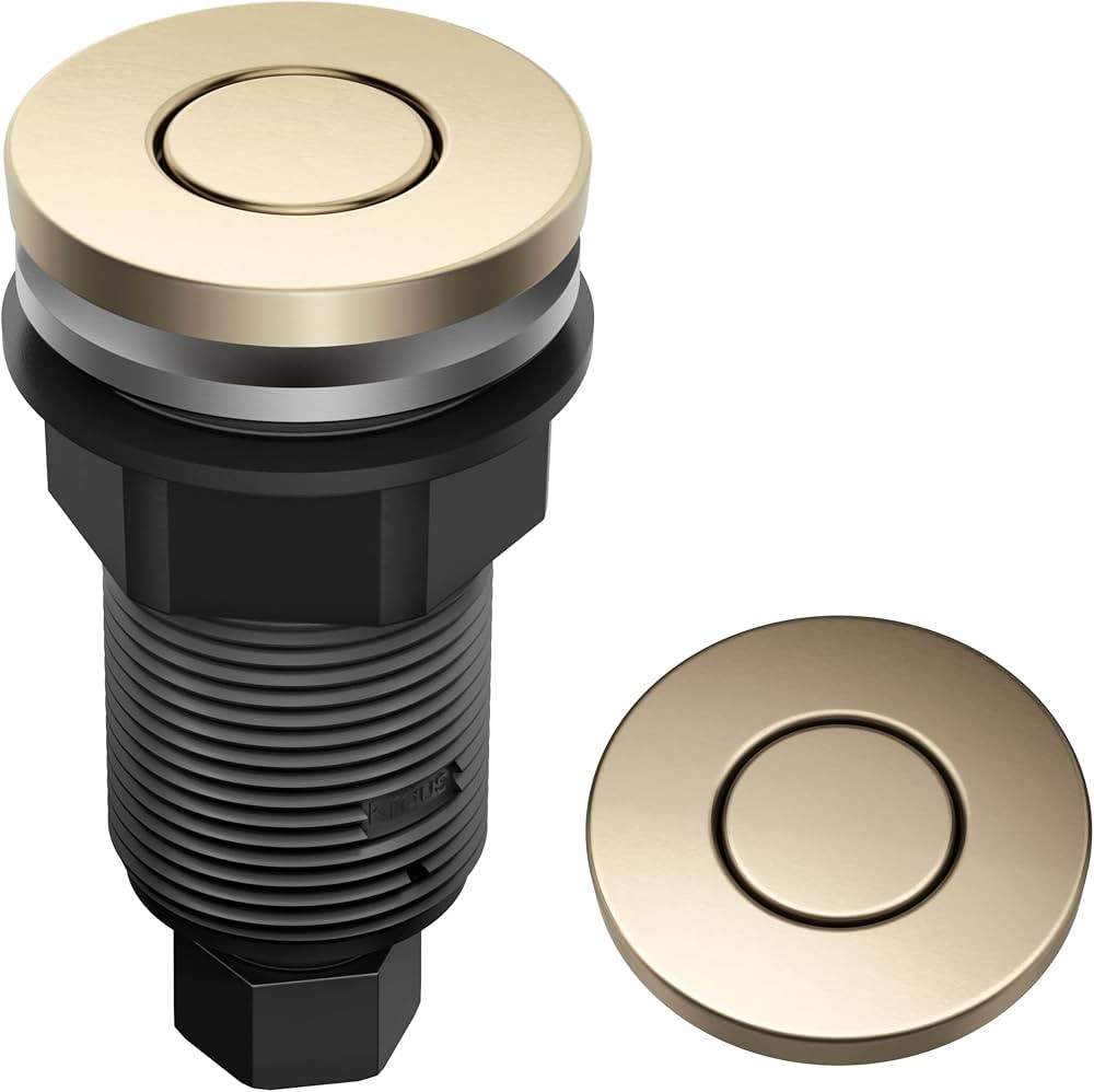 Kraus KWDB-20SFACB WasteGuard Flat-Top Garbage Disposal Air Switch Button, Spot Free Antique Cham... | Amazon (US)