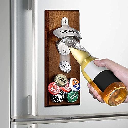 Gifts for Men Dad, Wall Mounted Magnetic Beer Bottle Opener, Cool Christmas Day Gift Stocking Stu... | Amazon (US)