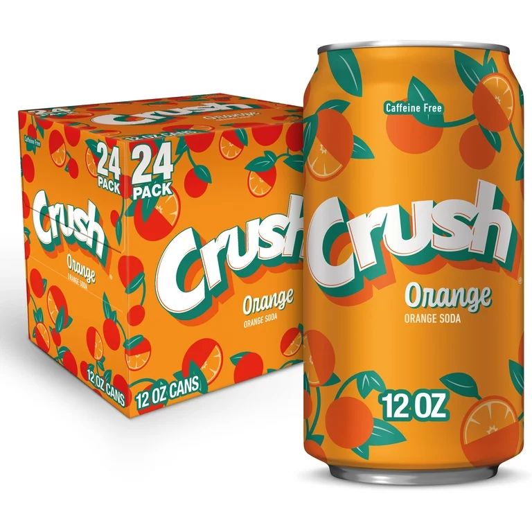 Crush Orange Soda, 12 fl oz cans, 24 pack - Walmart.com | Walmart (US)