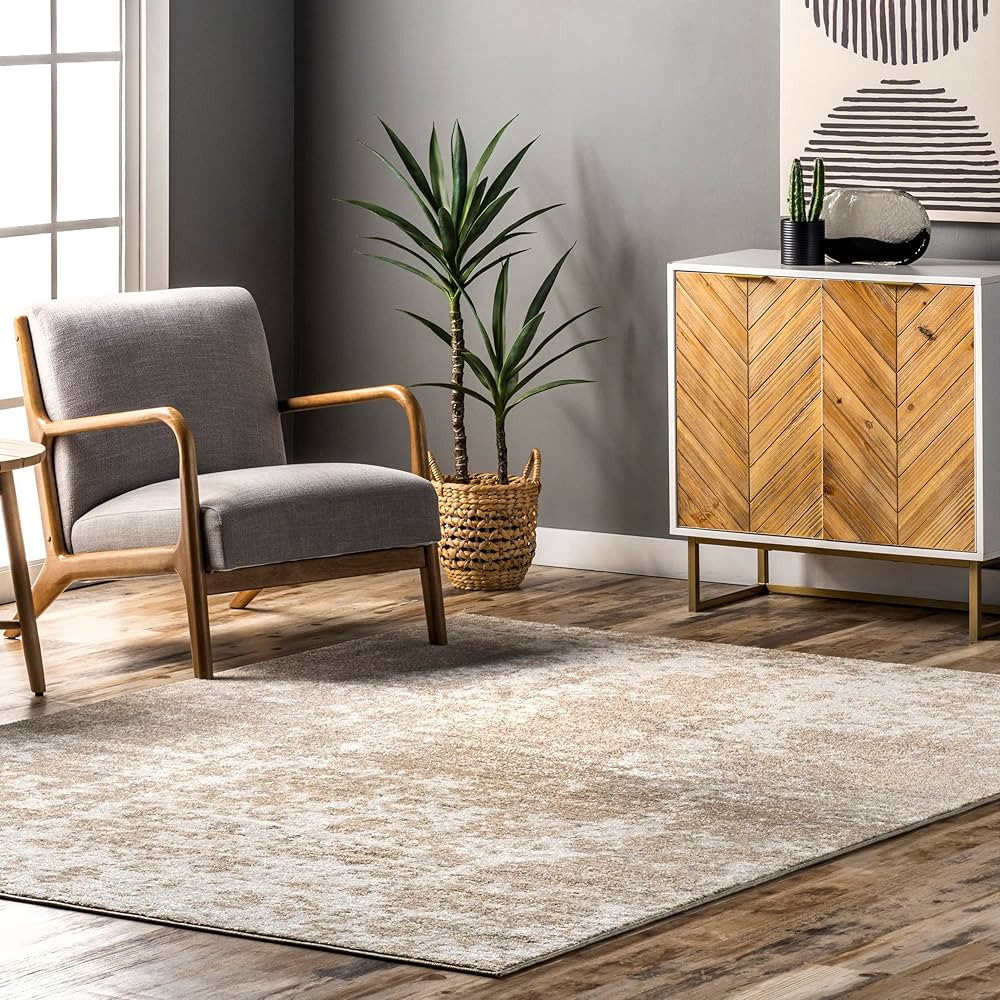 nuLOOM Misty Shades Deedra Area Rug, 5' x 7' 6", Beige | Amazon (US)