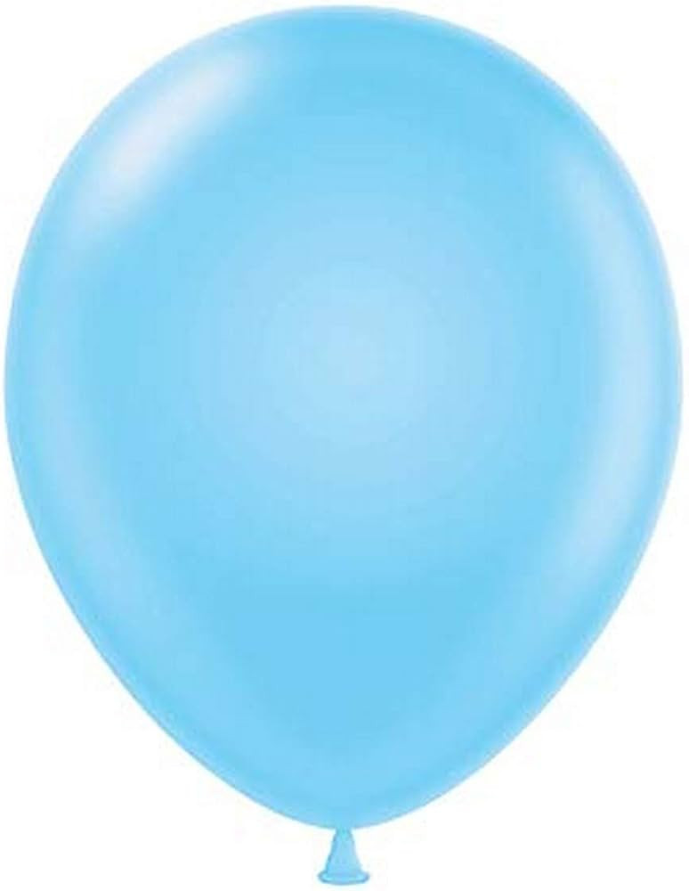 Tuf-Tex 15021 Baby Blue Latex Party Balloons, 5", Light Blue, Pack of 50 | Amazon (US)