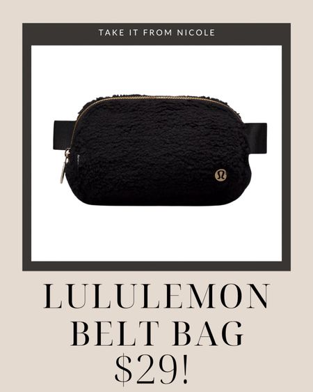 We NEVER see lululemon belt bag deals but this fleece one is just $29!

#LTKfindsunder50 #LTKsalealert #LTKitbag