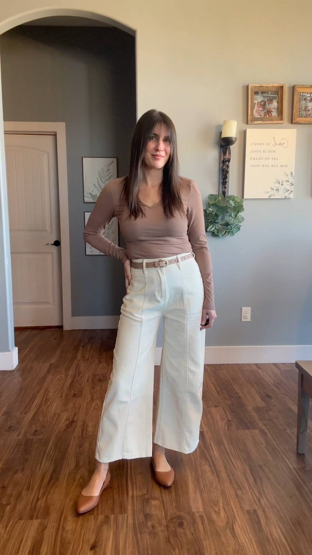 Casual fit with wide leg pants

Work outfit inspo | casual outfit inspo | brunch date | church outfit | trendy style | amazon finds | spring fashion 

#LTKStyleTip #LTKFindsUnder50 #LTKWorkwear