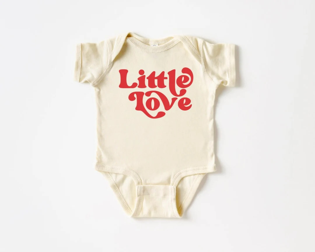 Little Love Baby Bodysuit Baby Valentine Outfit - Etsy | Etsy (US)