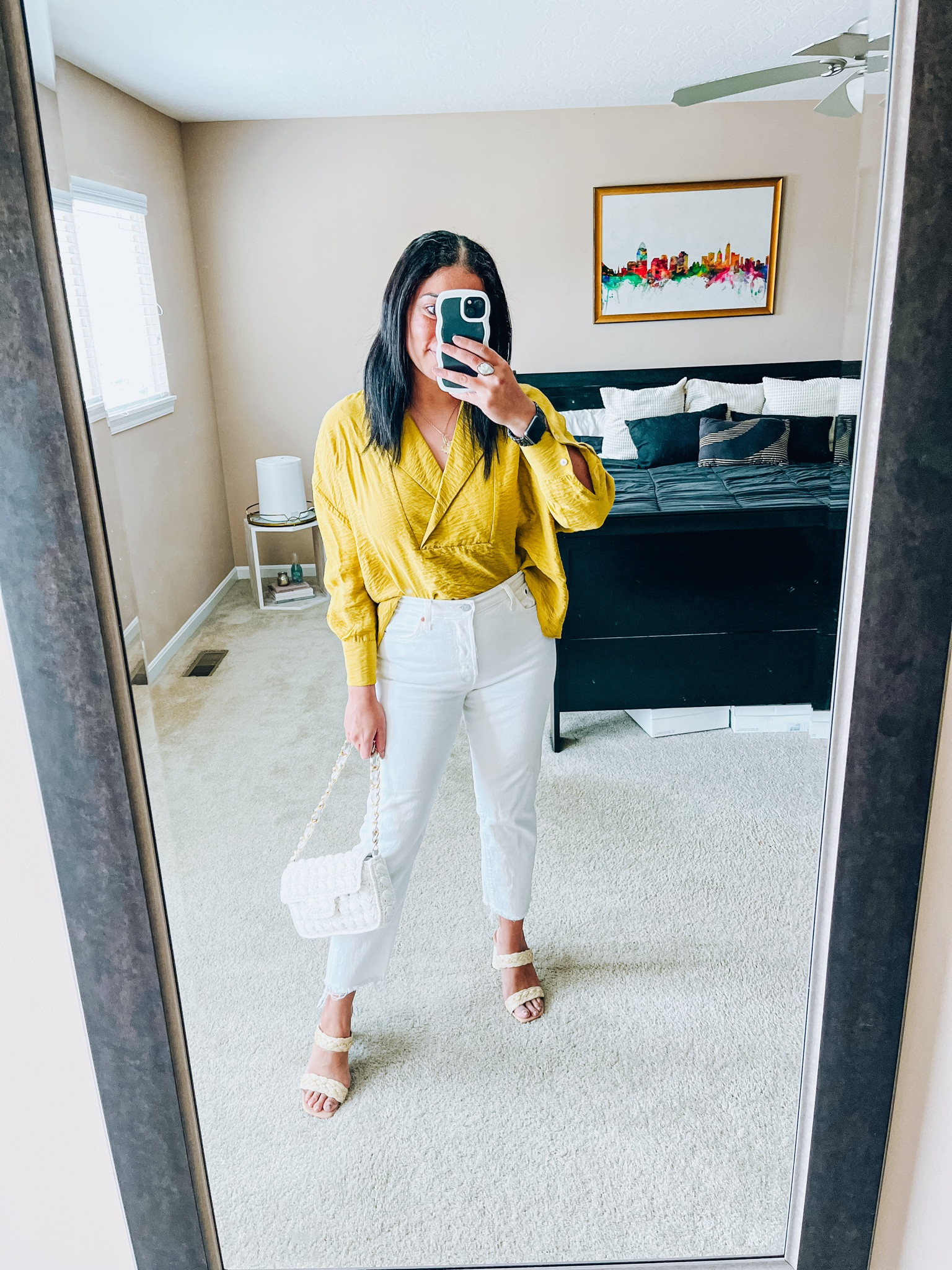 White jeans
Levi’s wedgie
Raffia heels
Chartreuse top
Anthropologie blouse


#LTKfindsunder100 #LTKSpringSale #LTKshoecrush