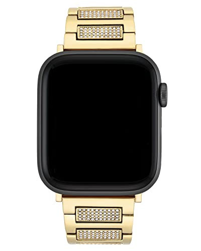 Anne Klein Premium Crystal Accented Fashion Bracelet for Apple Watch, Secure, Adjustable, Apple Watch Band Replacement, Fits Most Wrists | Amazon (US)