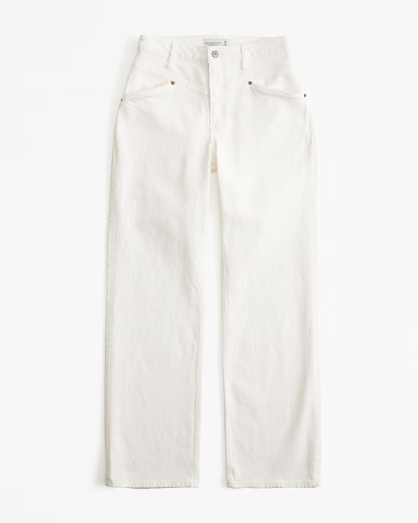 Women's Curve Love High Rise 90s Relaxed Jean | Women's Clearance | Abercrombie.com | Abercrombie & Fitch (US)