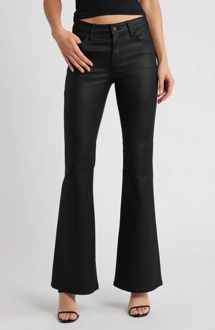 Coated Flare Jeans | Nordstrom