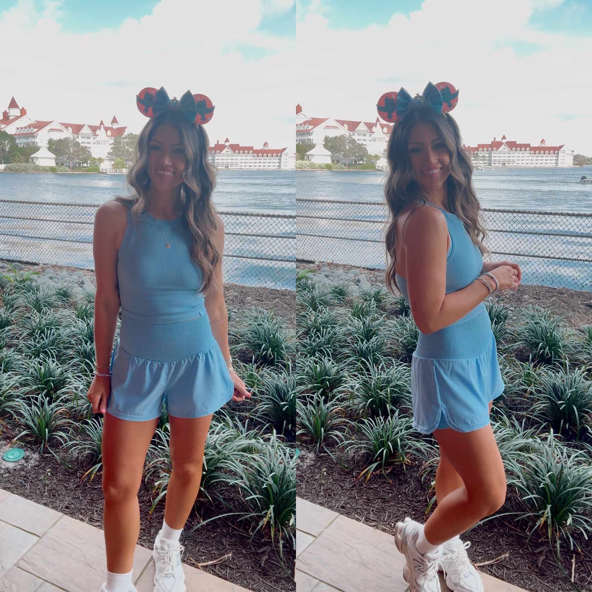 THE BEST target set for the heat of spring break and summer!!!  So cute for workouts, mom life AND Disney :) I’m in a small in both 