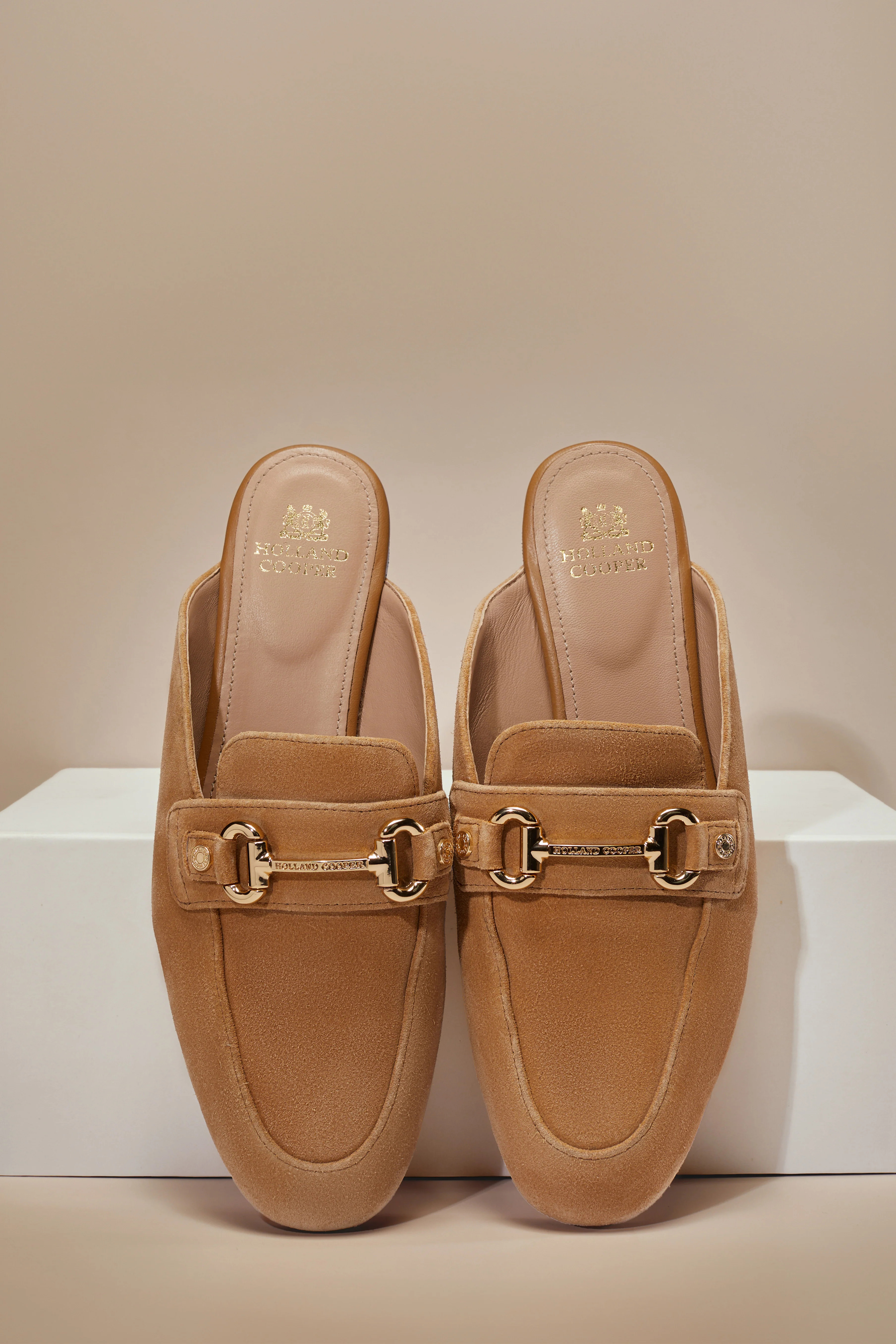 Kingston Horse Bit Loafer (Tan Suede) | Holland Cooper