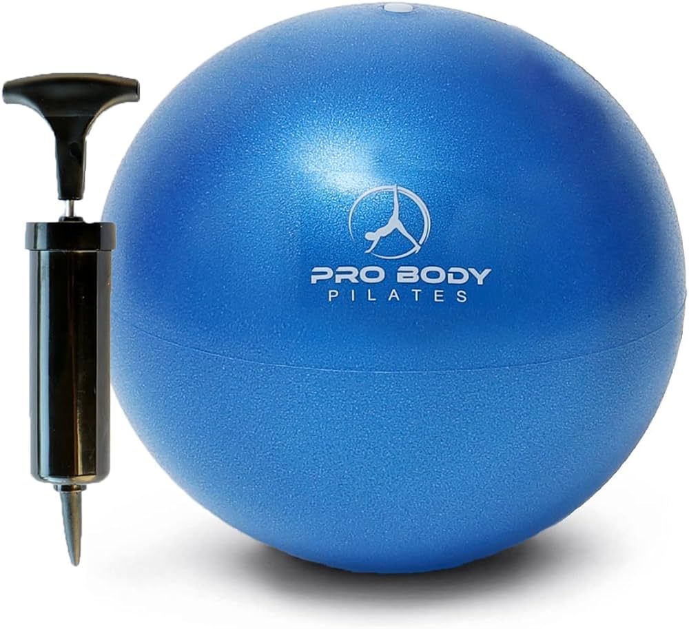 ProBody Pilates Ball Small Exercise Ball w/Pump, 9 Inch Bender Ball, Mini Soft Yoga Ball, Workout... | Amazon (US)