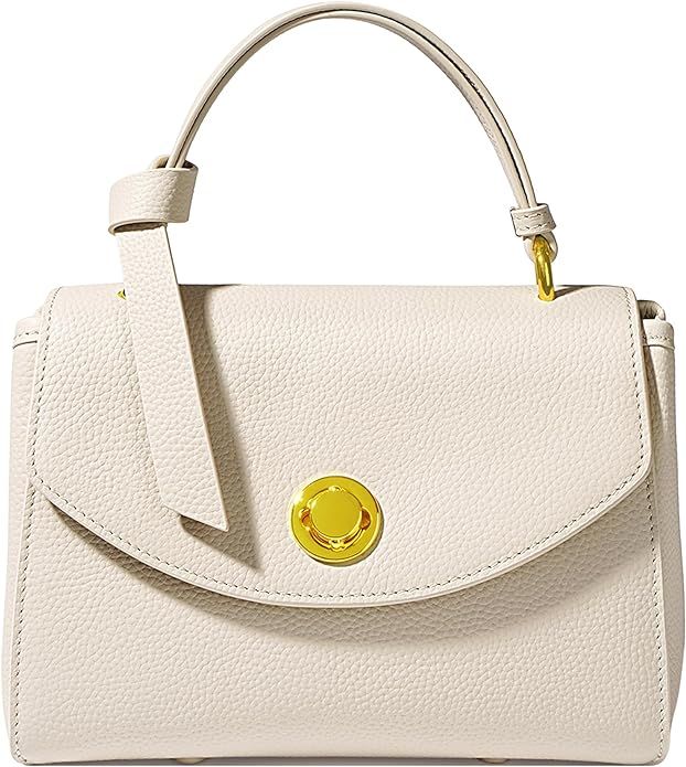 Women's Small Handbags Genuine Leather Shoulder Purses Multi-Pocket Vegan Satchel Bags Ladies Fas... | Amazon (US)